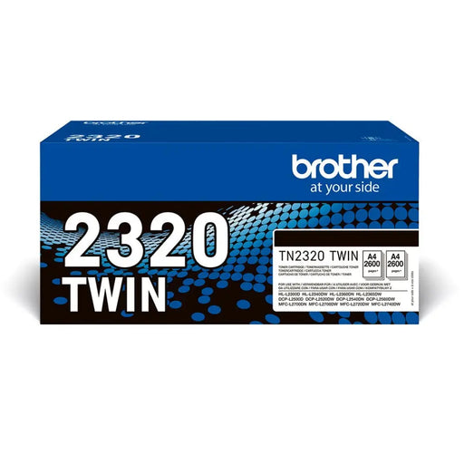 BROTHER TN2320 TWIN-пакет черни тонери BK 2600
