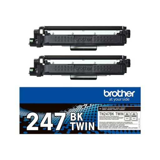 BROTHER TN247BK TWIN-пакет черни тонери BK 3000