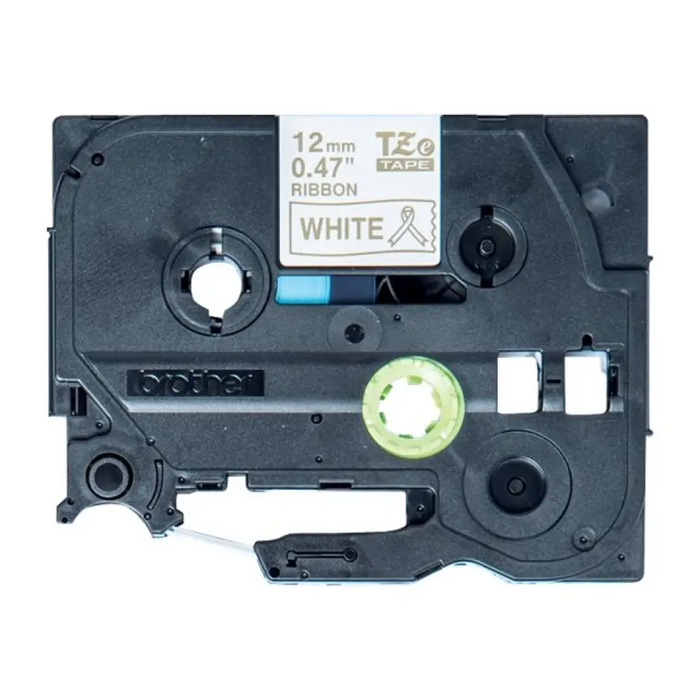 BROTHER TZe-R234 текстилна лента златисто/бяло 12мм/4м