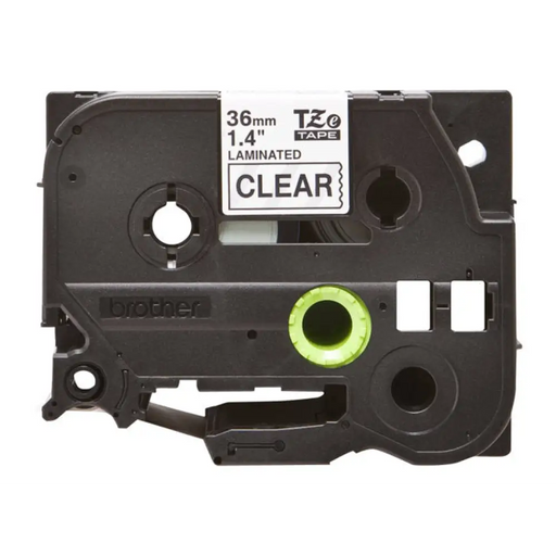 BROTHER TZE161 36mm ЧЕРЕН НА ПРОЗРАЧЕН