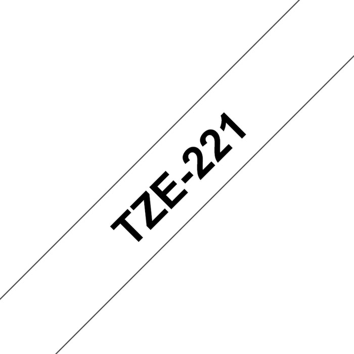 ЛАМИНИРАНА ЛЕНТА 9MM БЯЛА 8M BROTHER TZE-221