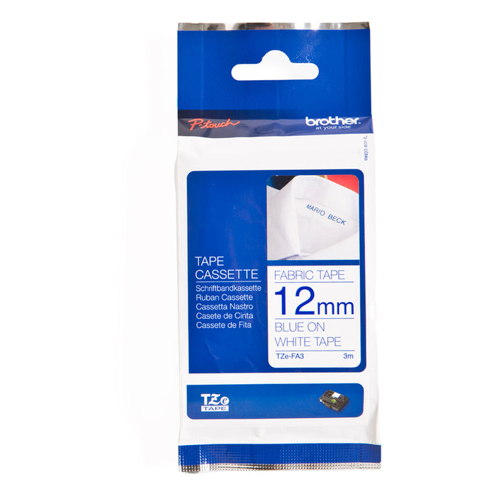 ЛЕНТА ЗА ТЕКСТИЛ 12MM БЯЛА 3M BROTHER TZE-FA3