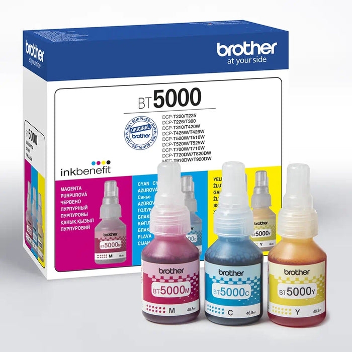 Brother Value Pack BT5000C, BT5000M, BT5000Y бутилка с мастило за T420, T426, T520, T720, T920