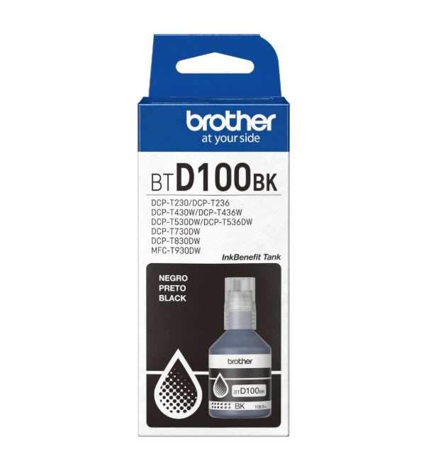 Бутилка с черно мастило Brother BT-D100BK