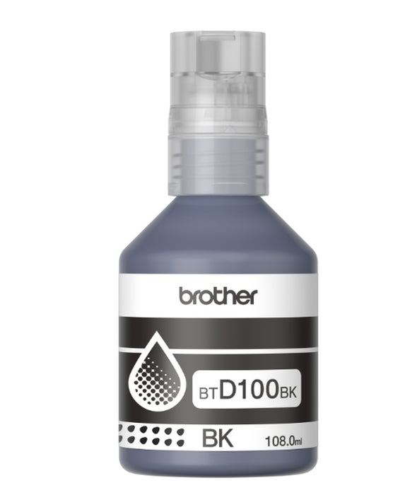 Бутилка с черно мастило Brother BT-D100BK