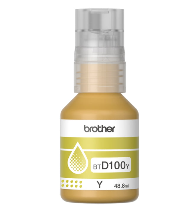 Brother BT-D100Y бутилка с жълто мастило