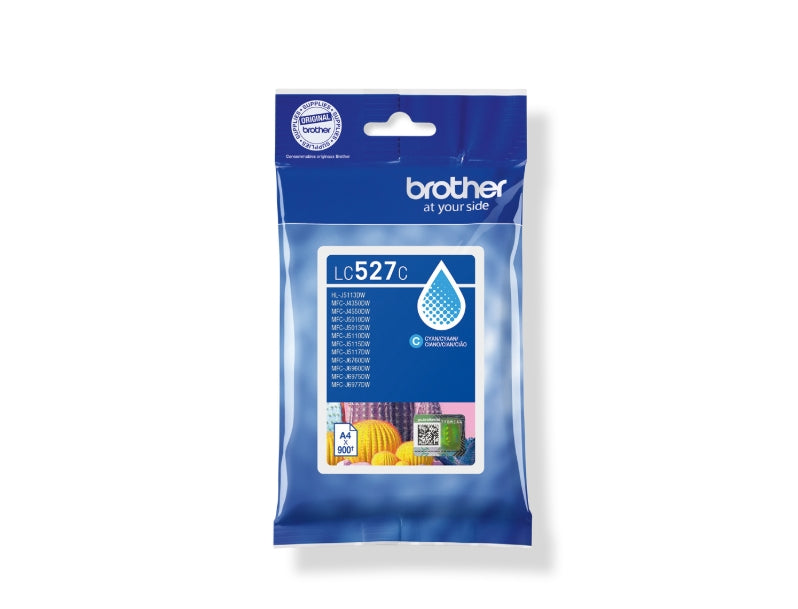 Мастилена касета Brother LC527C Cyan за MFCJ5010DW/MFCJ5110DW - капацитет 900 страници