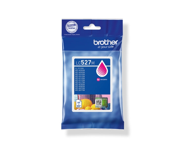 Мастилена касета Brother LC527M Magenta за MFCJ5010DW/MFCJ5110DW - капацитет 900 страници