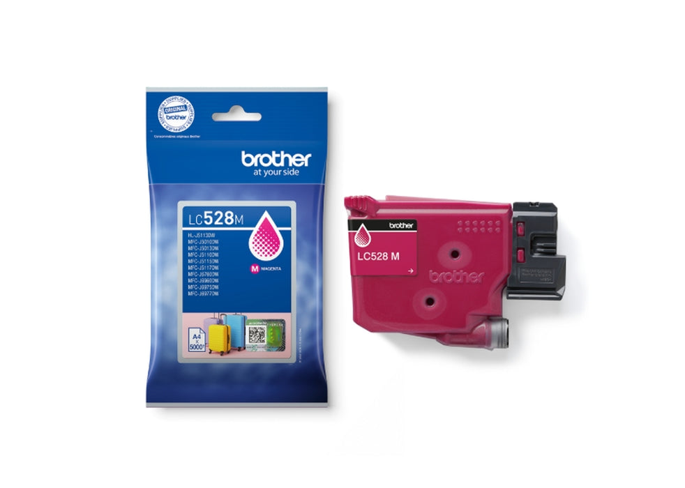 Мастилена касета Brother LC528M Magenta за MFCJ5010DW/MFCJ5110DW - капацитет 5000 страници