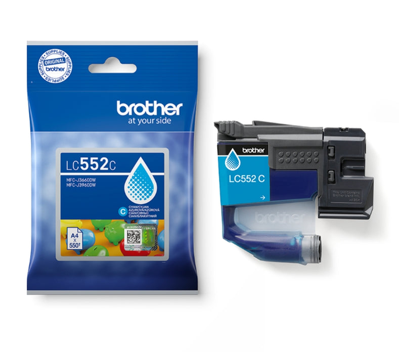 Мастилена касета Brother LC-552 циан