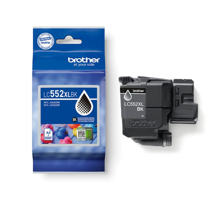 Мастилена касета Brother LC-552 XL черна с висок капацитет