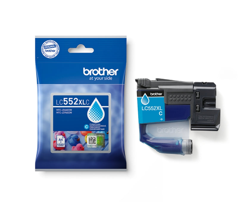 Мастилена касета Brother LC-552 XL Cyan с висок капацитет