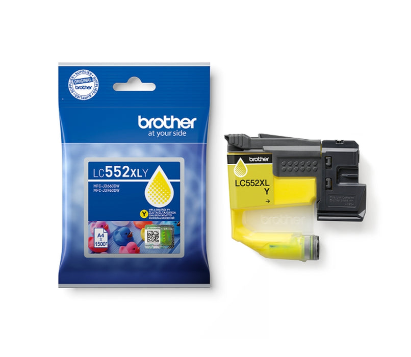 Мастилен картридж Brother LC-552 XL с висок капацитет - жълт