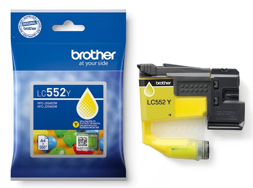 Мастилена касета Brother – LC-552Y, Yellow