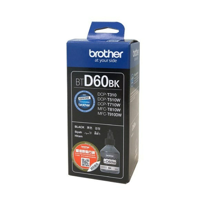 Бутилка с черно мастило Brother BT-D60