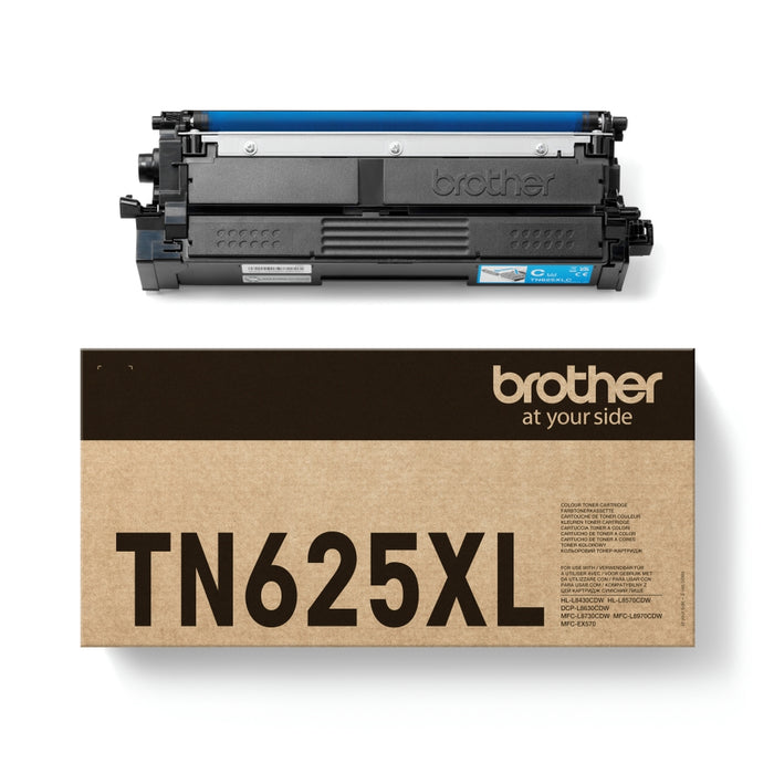 Тонер касета Brother TN-625XLC