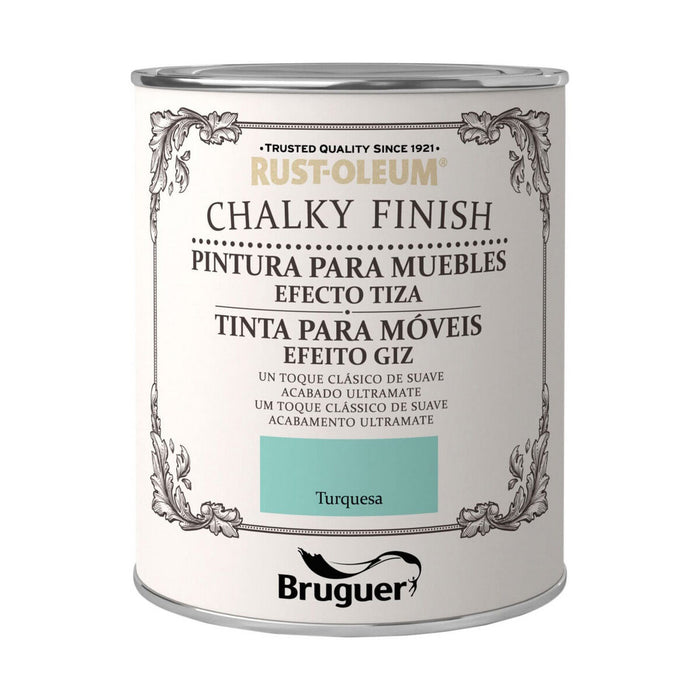 Живопис Bruguer Chalky Finish цвят тюркоаз 750 ml