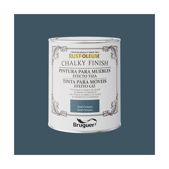 Живопис Bruguer Rust-oleum Chalky Finish 5733886 Мебели 750 ml Azul Océano