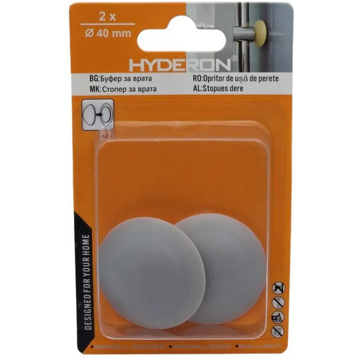 БУФЕР ВРАТА HBO-404 40ММ СИВ 2 БРОЯ