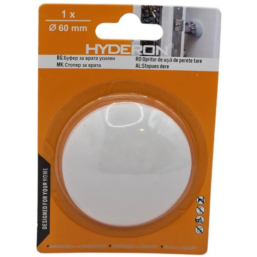 БУФЕР ВРАТА УСИЛЕН HB-601 БЯЛ 60ММ