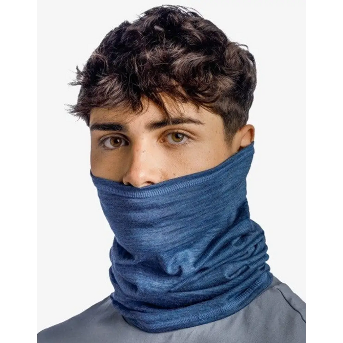 Buff Лек многофункционален шал от мериносова вълна Син