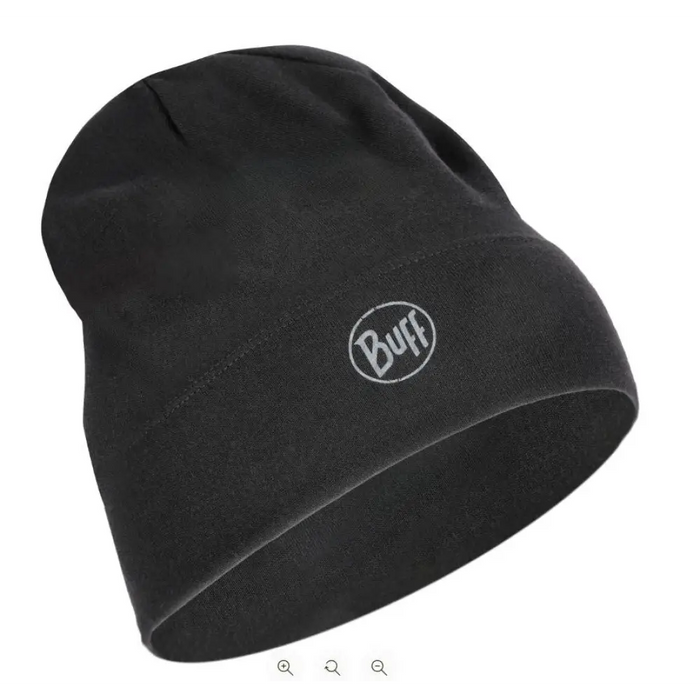 BUFF MERINO MIDWEIGHT BEANIE SOLID BLACK Cap.