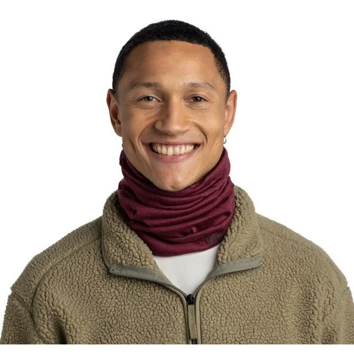 Buff Midweight Merino Wool Многофункционален шал Червен