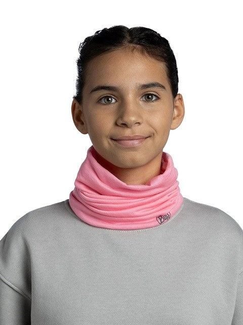 Buff Merino Lightweight Jr Solid Детска топла за врата от мериносова вълна Розово