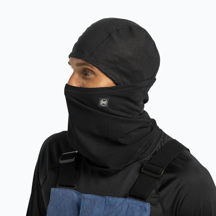 Балаклава с панти BUFF Tech Fleece, плътна, черна