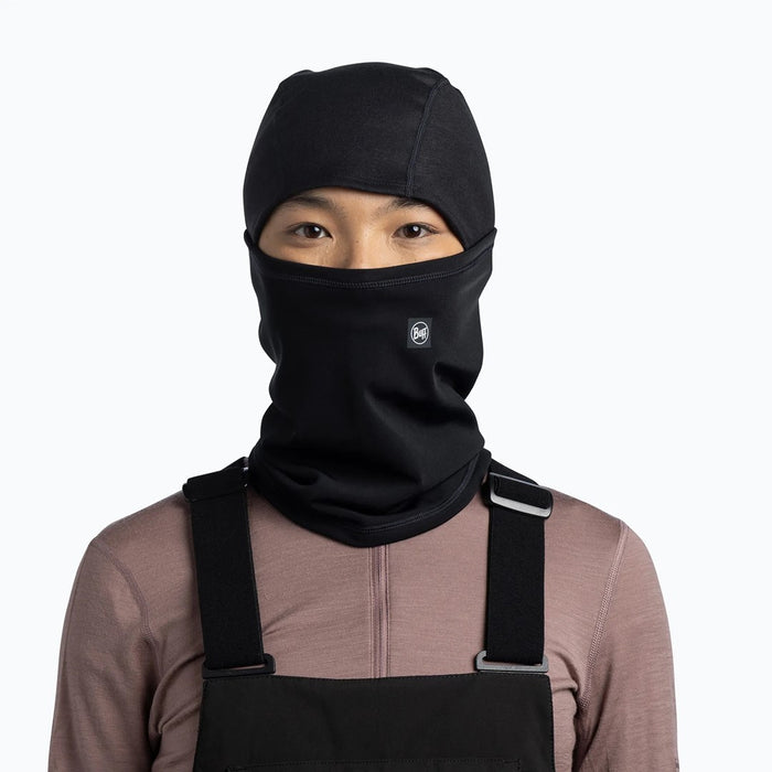 Балаклава с панти BUFF Tech Fleece, плътна, черна