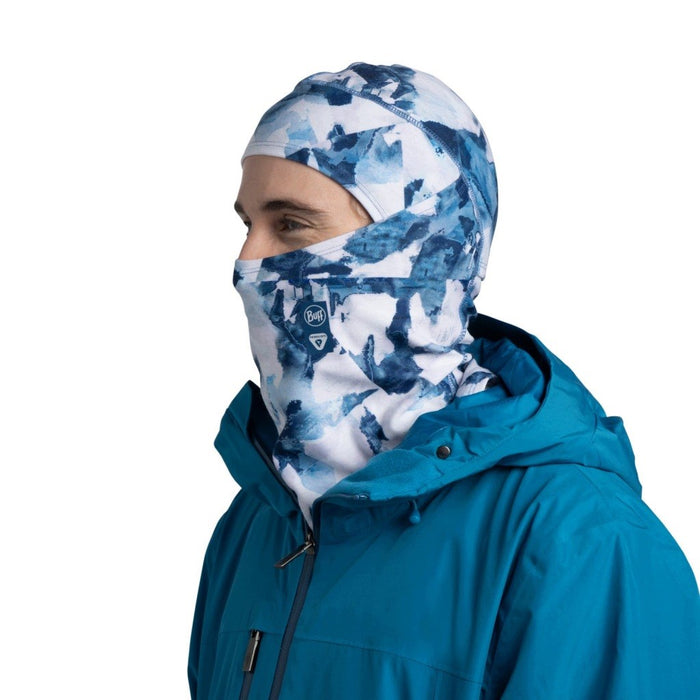 BUFF Thermonet Hinged Balaclava Synth, бяло-син