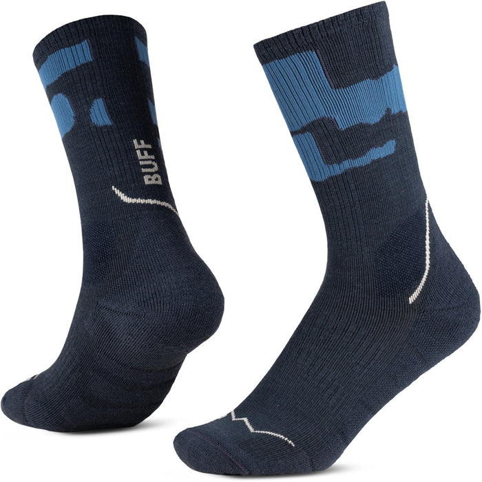 Чорапи Buff MERINO MW CREW SOCKS MWC2 NIGHT BLUE L