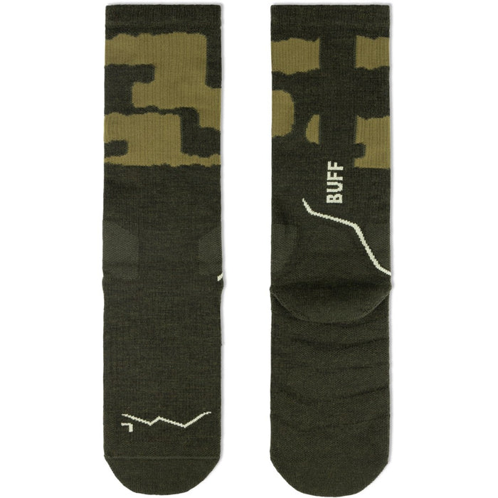 Чорапи Buff MERINO MW CREW SOCKS MWC2 BEETLE GREEN L