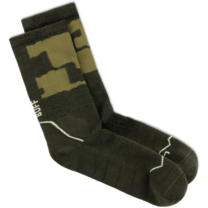 Чорапи Buff MERINO MW CREW SOCKS MWC2 BEETLE GREEN L