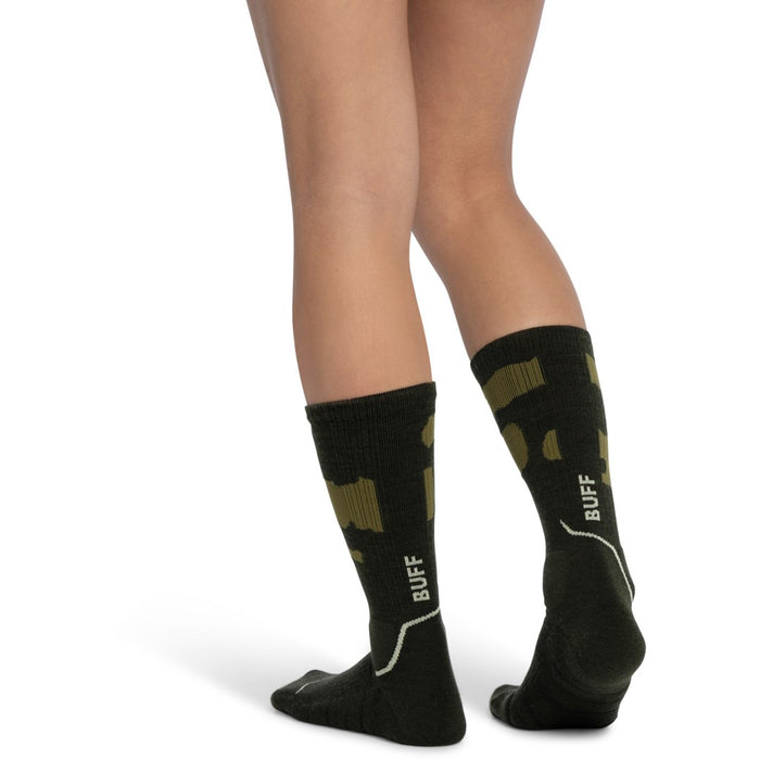 Чорапи Buff MERINO MW CREW SOCKS MWC2 BEETLE GREEN L
