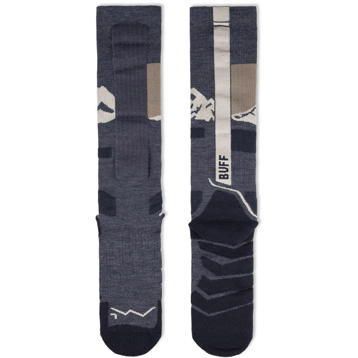 Чорапи Buff MERINO HW над прасеца HWO1, цвят нощно синьо, размер L