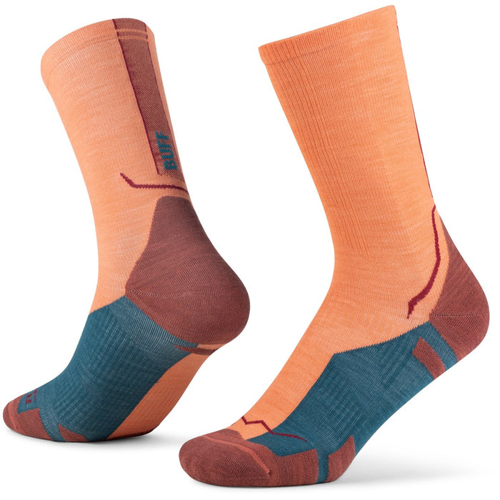 Чорапи BUFF Merino Lightweight Crew Sock LWC4, оранжеви, размер L
