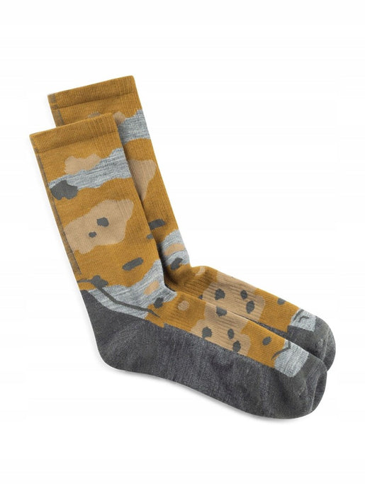 Чорапи BUFF Merino Lightweight Crew Sock LWC2 Umber, жълти, размер L