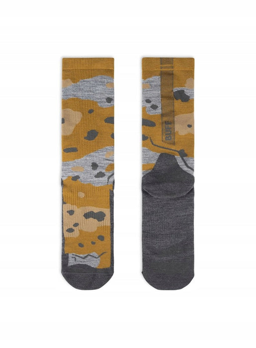 Чорапи BUFF Merino Lightweight Crew Sock LWC2 Umber, жълти, размер L