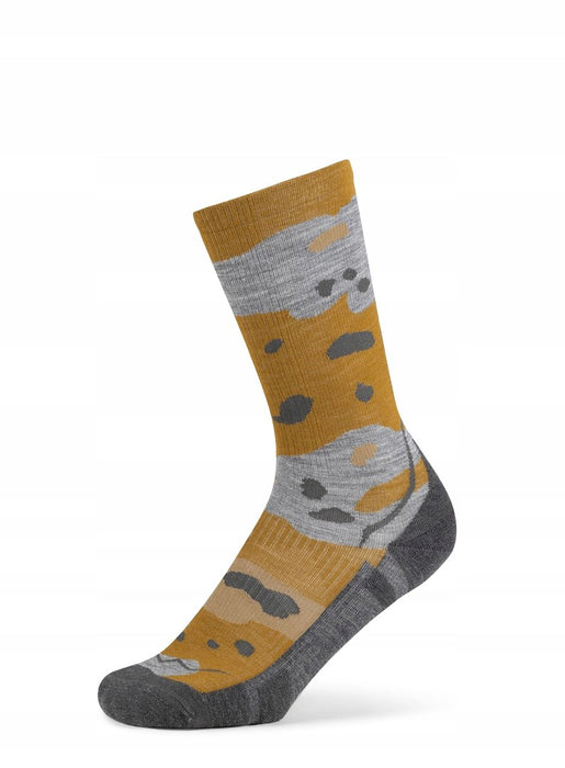 Чорапи BUFF Merino Lightweight Crew Sock LWC2 Umber, жълти, размер L