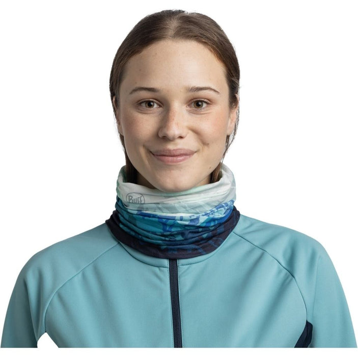 Кърпа за глава BUFF - Original EcoStretch, синя/зелена