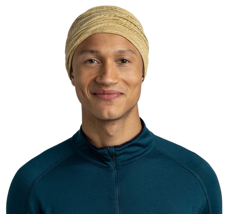 Кърпа за глава BUFF - Reflective DryFlx Neckwear, бежовa
