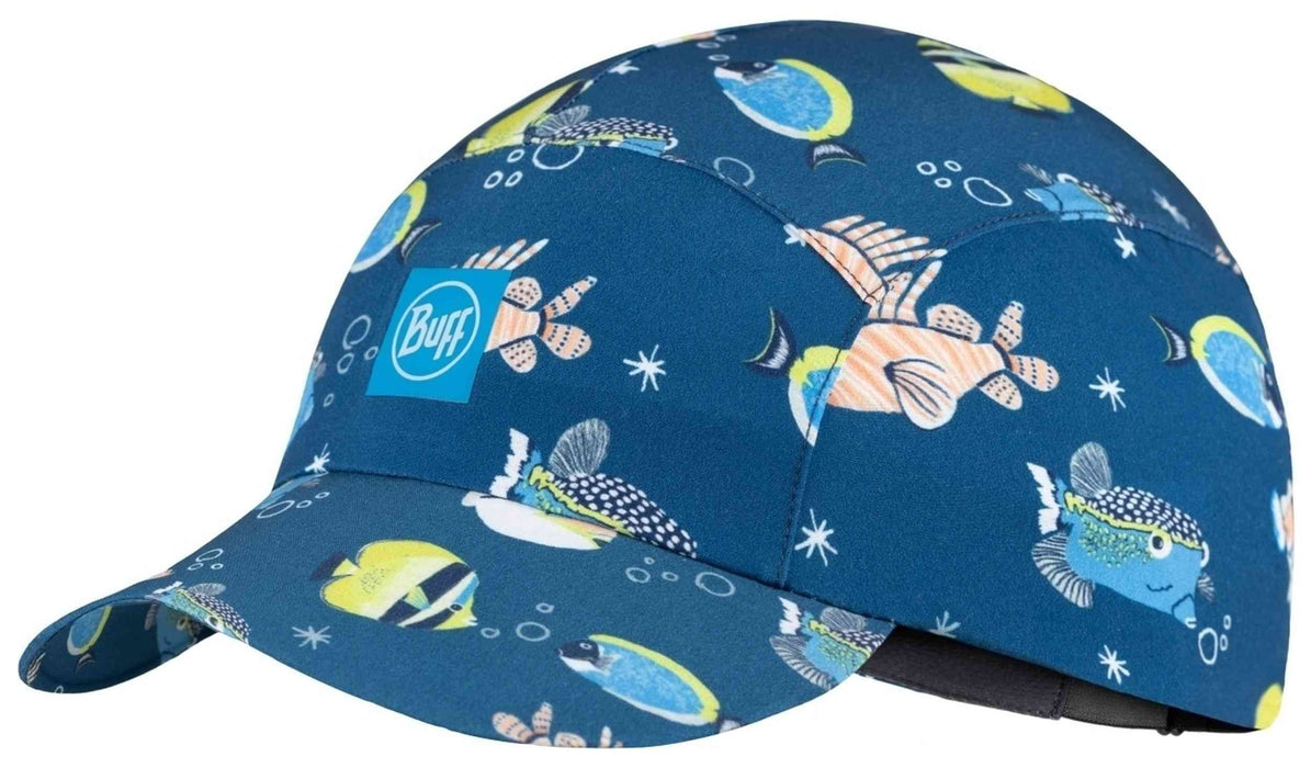Детска шапка с козирка BUFF - Pack Mini Cap Kids, размер 48-52 cm, синя