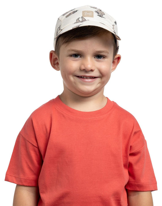 Детска шапка с козирка BUFF - Pack Mini Cap Kids, размер 48-52 cm, бежова