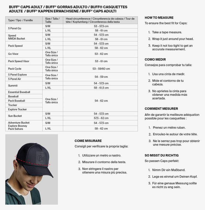 Шапка с козирка BUFF - Speed Cap, размер L/XL, кафява