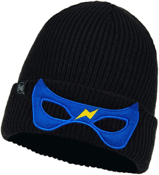 Детска шапка BUFF - Knitted hat Funn Hero, черна