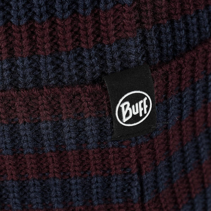 Детска шапка BUFF - Knitted Beanie Zimic Stripes, синя