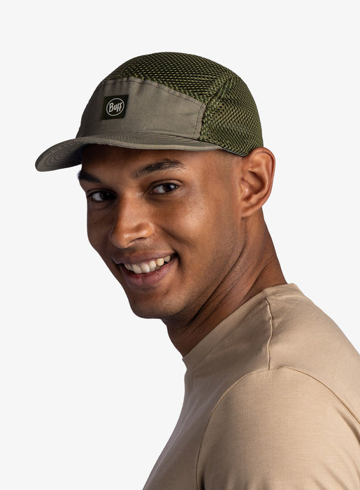 Шапка BUFF - 5 Panel Air, зелена