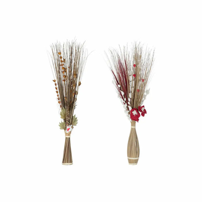 Букет DKD Home Decor 8424001847471 Lilled Естествен Червен