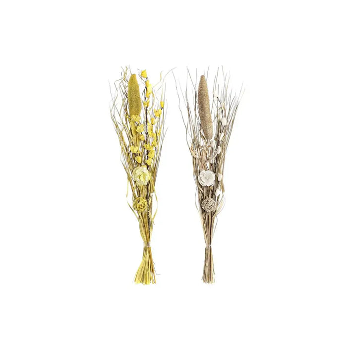 Букет DKD Home Decor Естествен Златен Бял Жълт Сухо цвете